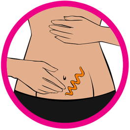 tummy with product icon