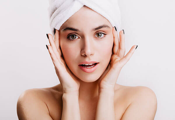 woman with fresh skin