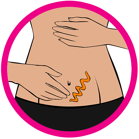 tummy with product icon