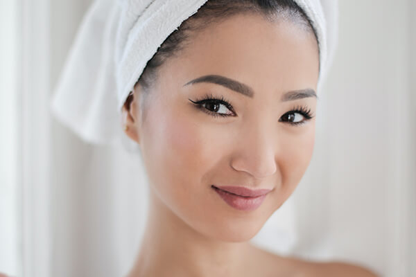 woman with fresh skin