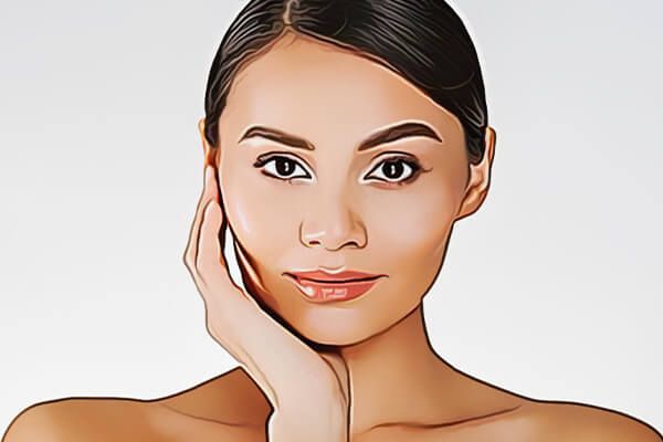 woman with good skin