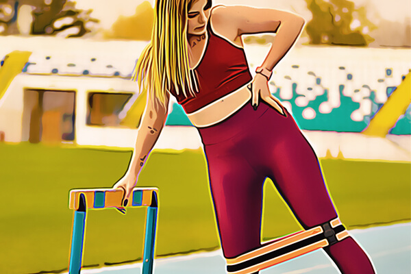 woman side glute