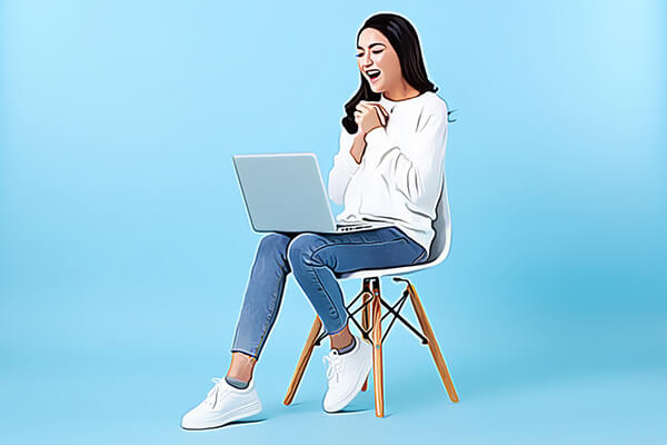 woman sitting