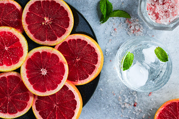 graprfruit infused water