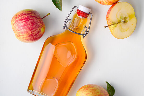 apple cider in a bottle