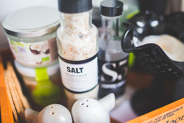 bottle of salt