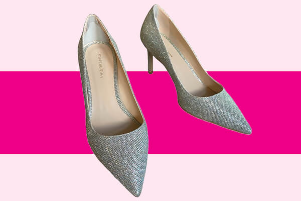 glittery high heels